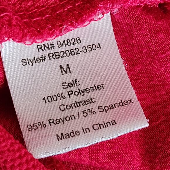 Tempted Hot Pink Medium Zip Tank Top - Picture 4 of 5